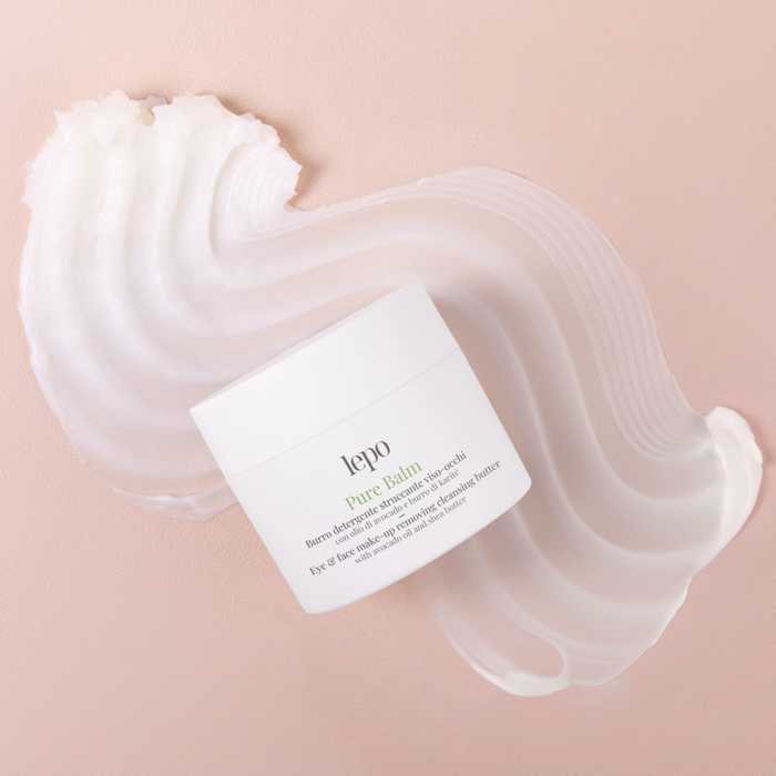 Lepo Pure Balm Cleansing Butter Balsamo Katharismou Prosopou Mation me Bouturodi ufi (Afairei kai Adiabroxo Makigaz) 50ml